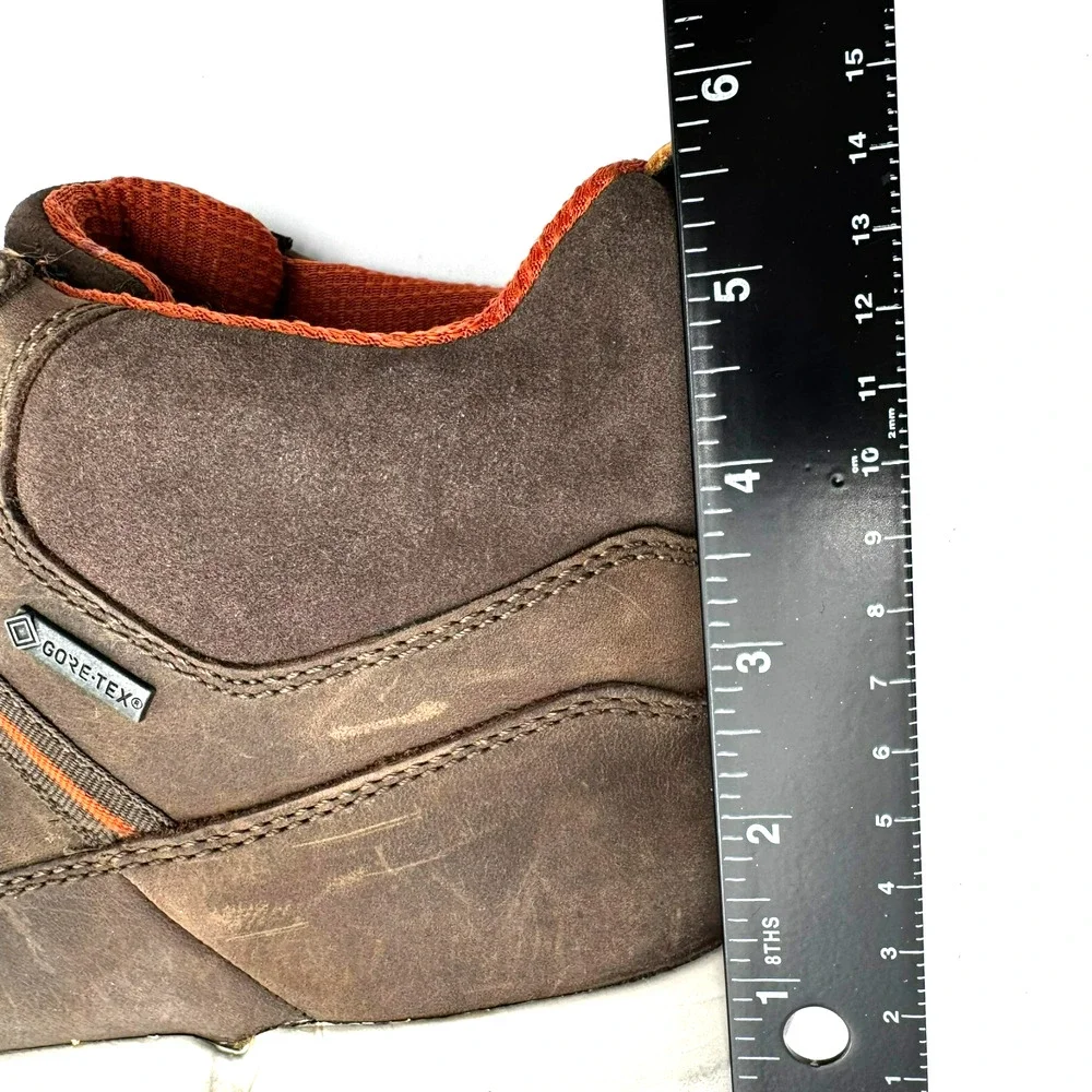 CLARKS Men's 12 Triman Up Gtx Brown Mushroom Combi Lea Hiking Boots Outdoor GORP